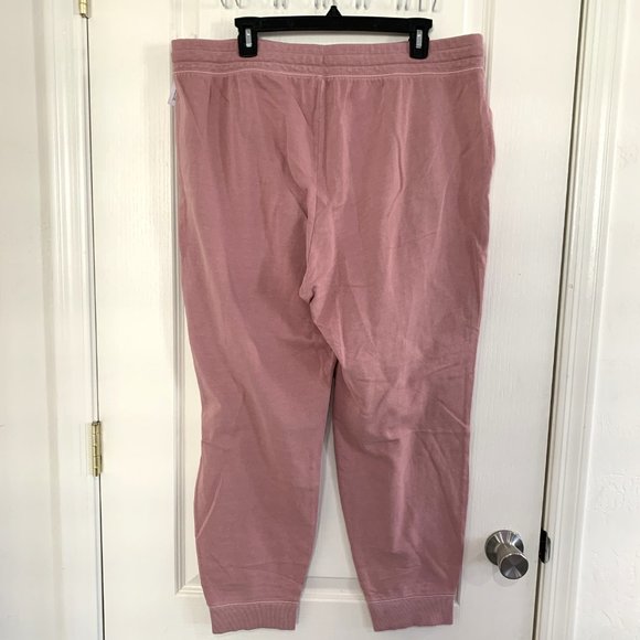 Old Navy Mid Rise Joggers Sweatpants Vintage Street Fleece Mauve Pink Size XL - Picture 4 of 8